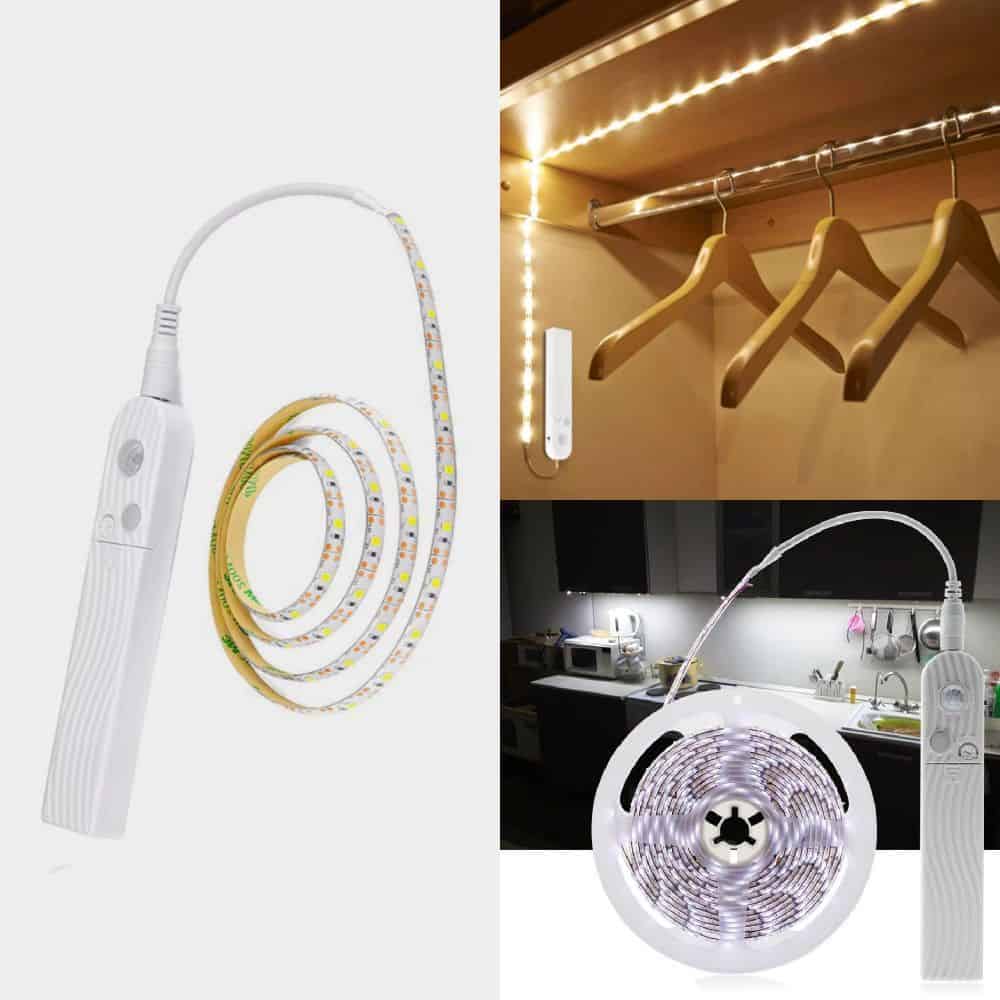 Mozgásérzékelő LED-es fényfüzér